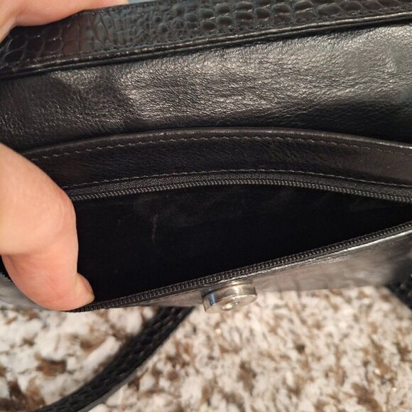 Brighton Black Leather Wallet Crossbody - Picture 10 of 16
